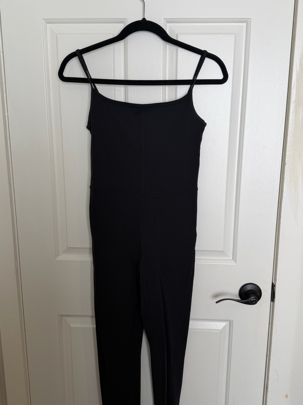 ARITZIA Women's Black Slim Jumpsuit with Spaghetti Straps